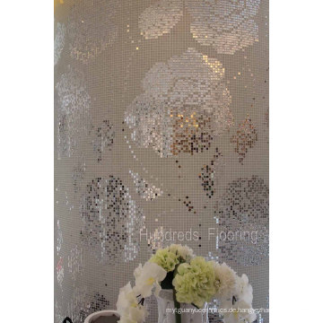 Silber Blume Bisazza Muster Mosaik Wandfliese (HMP799)